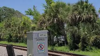 FEC rocket booster train with UP power in tow