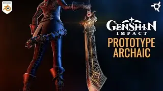 Remaking 'Prototype Archaic' from Genshin Impact in 3D using Blender