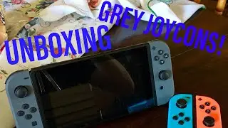 Unboxing Grey JoyCons for Nintendo Switch!