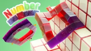 Gummy Numberblock 16 falls like Jelly!