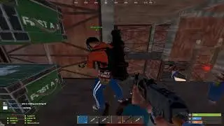 RUST - RAIDING ZERG ONLINE WITH 4 LAUNCHERS NO REACTION
