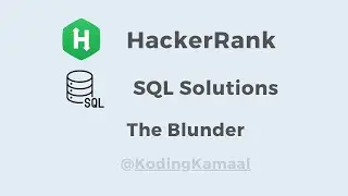 The Blunder || HackerRank SQL Solution