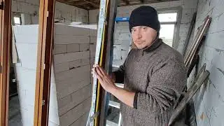Теплый монтаж окон в доме из газоблока своими руками. Согласно требований ГОСТа (ДСТУ) с запасом.