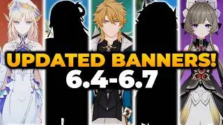 GENSHIN 6.4 - 6.7 ALL NEWEST BANNERS ROADMAP | Genshin Banners, 6.4 Banners Genshin, Genshin Banner