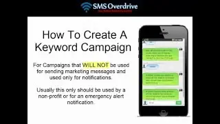 How to create and run a SMS Campaign