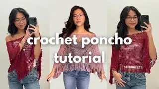 crochet poncho tutorial