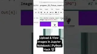 How to Upload an Image in Jupyter Notebook with Python! 
