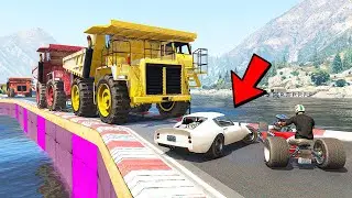 СТЕНКА НА СТЕНКУ НА УЗКОЙ ДОРОГЕ В GTA 5 ONLINE