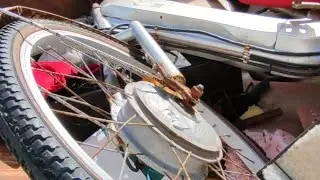 видео первое электровелосипед из мусора electric bike made from trash продолжение в описании