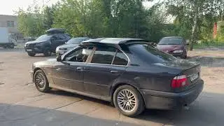 Везем капот от bmw g30 на крыше bmw e39