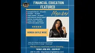Spotlight Member - Ronda Wise - April 16th 2024