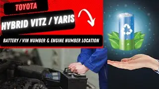 Where is the Auxiliary battery on Toyota Hybrid Yaris & Vitz #yaris Vin number & engine number