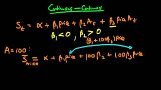 Continuous variables - interaction term interpretation