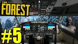 Found The Plane Cockpit Location | Orange Paint Hides Us From Cannibals! - The Forest Co-op Part 5