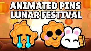 Lunar Festival Pins (Animated) | Brawl Stars | Green Screen