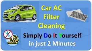 Any Car AC filter clean /replace yourself in 2 mins, No tools required, DIY, Chevrolet car