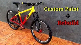 ASMR | SKYLINE 27.5 Custom Paint + Rebuild  #mtb #custom  #restoration