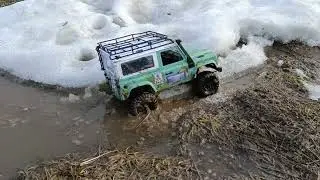 Первые покатушки в грязи MN-D90 Defender!
