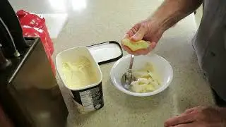 Add lemon or lime juice to Vanilla ice cream
