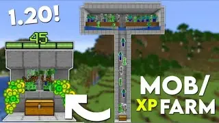 Minecraft: EASY MOB XP FARM TUTORIAL! 1.20 (Without Mob Spawner)