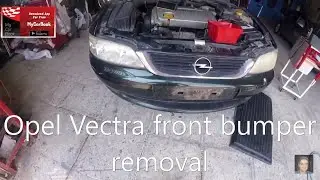 Opel Vectra  B (1995 - 2002)  front bumper removal