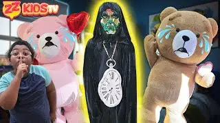 Time Master vs Teddy Dudez!  ZZ Kids House Taking Over By Bears Part 2