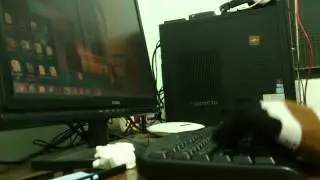 osu mania with gloves:D