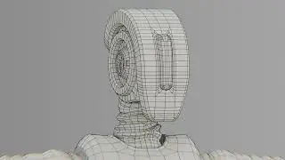 Robototron Humanoid Robot Avatar - Wireframe Head