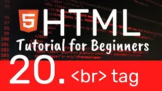 HTML tutorial for beginners - BR tag