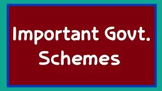 Important Government Schemes mcq series | govt schemes For all bank and ssc exams ||