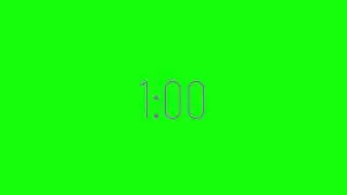 1 Minute timer (With a green screen)
