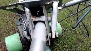 Homemade gear lever for a walk-behind tractor