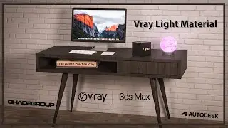 Lec17 Vray light material - VRayLightMtl -   (Vray Course )