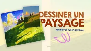 Dessiner un paysage aux feutres à alcool 🏞️ | TUTORIEL PAYSAGE