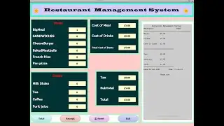 Restaurant Management System  |  Java NetBeans