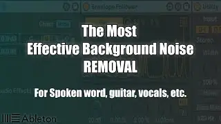 The most effective way to remove background noise from speech!