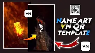 Instagram trending name art reels video editing template || vn video editing QR code template