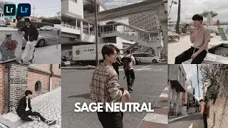 Sage Neutral Aesthetic Lightroom Preset | Free Lightroom Mobile Film Preset | Aesthetic Edit