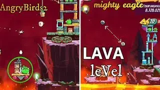 LAVA level in Angry Birds 2 | Mighty Eagle Gameplay | #lavamightyeagle | Demon Divyansh.