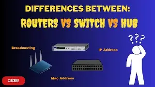 Difference between Switches, Routers and Hubs - Explained !