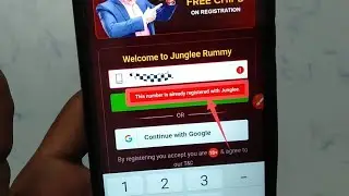 How to fix This number is already registered with Junglee. problem solve in Junglee Rummy
