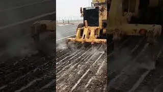 Base course scarification || Road construction work. #video #shorts #reels #viral