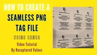 How to Create A Seamless PNG Tag File By Recaptured Values