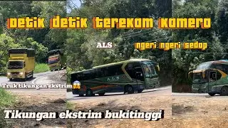 Detik detik skill driver als dan truk tikungan ekstrim