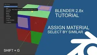 Blender Tutorial: Assign Material to faces and select material by similar