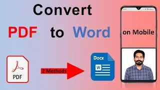 How to Convert PDF to Word Text File on Mobile