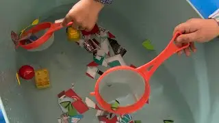 Actividad infantil para la concienciación de la limpieza de océanos y playas💧🌏 #educacioninfantil
