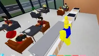 Игра в Роблокс с Моим Другом Robloxer в Мини-Гейм Resturants Tycoon