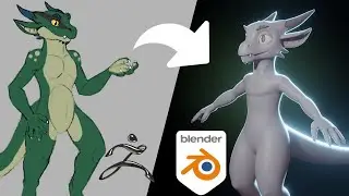 Kobold || Blender and Zbrush character Creation  || Part 1 - Sculpting and retopology