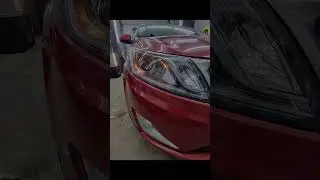 Kia Rio 3 на ПЕРЕСВЕТЕ передних фар. Установка би-линз, восстановление стекл, полировка 